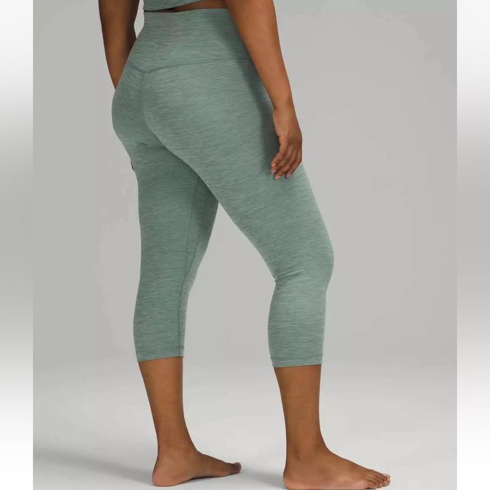 Lululemon Align High-Rise Crop 21" Heathered Tidewater Teal size 20